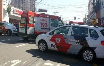 Assalto na Av. Rui Barbosa, em Piracicaba, deixou mortos e feridos (Foto: Claudia Assencio/G1)
